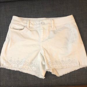 WHBM Studded White Shorts Sz 2